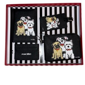 New Marc Tetro Dog Print Travel Accessory Set